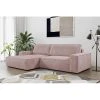 Vente-unique Canapé D'angle Convertible En Velours Côtelé Rose AMELIA - Angle Ga... -Vente-unique shop canape amelia 11959844 31710416 1140x1140