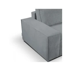 Vente-unique Canapé D'angle Convertible En Velours Côtelé Gris AMELIA - Angle Dr... -Vente-unique shop canape amelia 11959884 31710616 1140x1140
