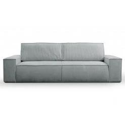 Vente-unique Canapé 3 Places Convertible En Velours Côtelé Gris Clair AMELIA -Vente-unique shop canape amelia 12558486 33602132 1140x1140