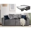 DUNLOPILLO Canapé 4 Places Convertible Express En Tissu Gris - Couchage 160 Cm -... -Vente-unique shop canape camilo 12638684 33955282 1140x1140