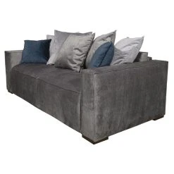 DUNLOPILLO Canapé 4 Places Convertible Express En Tissu Gris - Couchage 160 Cm -... -Vente-unique shop canape camilo 12638684 33955290 1140x1140