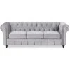 Marque Generique Canapé Chesterfield Velours 3 Places Altesse Argent 2 Marque Generique Canapé Chesterfield Velours 3 Places Altesse Argent -Vente-unique shop canape chesterfield velours 3 places altesse argent 7953397 53410 1140x1140