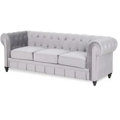 Marque Generique Canapé Chesterfield Velours 3 Places Altesse Argent -Vente-unique shop canape chesterfield velours 3 places altesse argent 7953397 53412 1140x1140