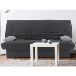 Vente-unique Canapé Convertible Clic-clac 100% Coton Avec Coffre De Rangement FARW... -Vente-unique shop canape clic clac 100 coton avec coffre de rangement farwest ii gris fonce coussins gris clair 9173589 23951983 1140x1140