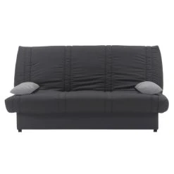 Vente-unique Canapé Convertible Clic-clac 100% Coton Avec Coffre De Rangement FARW... -Vente-unique shop canape clic clac 100 coton avec coffre de rangement farwest ii gris fonce coussins gris clair 9173589 23951985 1140x1140
