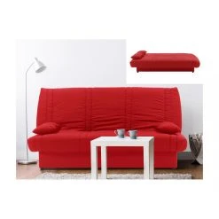 Vente-unique Canapé Convertible Clic-clac 100% Coton Avec Coffre De Rangement FARW... -Vente-unique shop canape clic clac 100 coton avec coffre de rangement farwest ii rouge 10328546 26692754 1140x1140