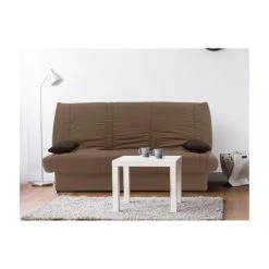Vente-unique Canapé Convertible Clic-clac 100% Coton Avec Coffre De Rangement FARW...