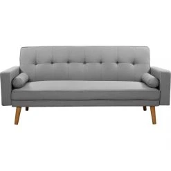 Habitat Et Jardin Canapé Clic-clac Banny - 188 X 80 X 108 Cm - 3 Places - Gris Clair -Vente-unique shop canape clic clac banny 188 x 80 x 108 cm 3 places gris clair 10218088 26337528 1140x1140