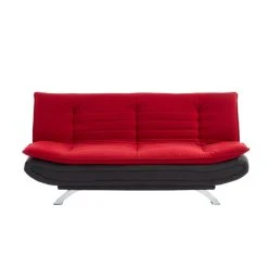 Vente-unique Canapé Convertible Clic-clac En Tissu DEMIDO III - Bicolore Rouge Et ... -Vente-unique shop canape clic clac en tissu demido iii bicolore rouge et anthracite 8242521 21010269 1140x1140