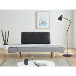 Vente-unique Canapé Convertible Clic-clac En Tissu EBATY II - Gris Clair Et Anthra... -Vente-unique shop canape clic clac en tissu ebaty ii gris clair et anthracite 8242533 21010311 1140x1140