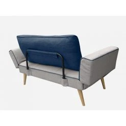 Vente-unique Canapé Convertible Clic-clac En Tissu EBATY II - Gris Et Bleu -Vente-unique shop canape clic clac en tissu ebaty ii gris et bleu 8242439 21009961 1140x1140
