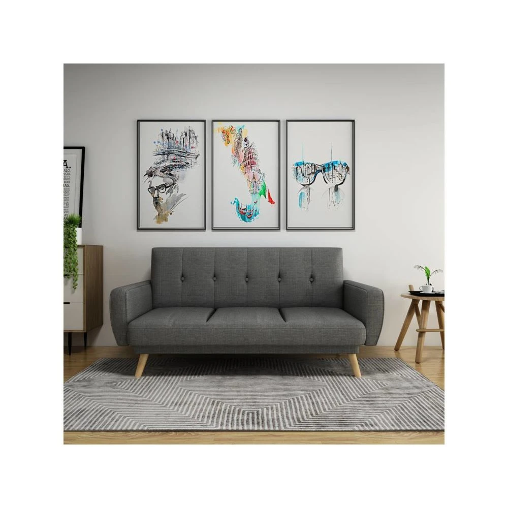 Habitat Et Jardin Canapé Clic-clac Ariana - 212.5 X 84 X 81 Cm - 3 Places - Gris Clai... 4 Habitat Et Jardin Canapé Clic-clac Ariana - 212.5 X 84 X 81 Cm - 3 Places - Gris Clai... – Image 2