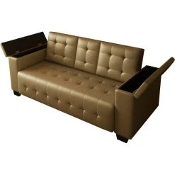 Habitat Et Jardin Canapé Clic-clac Convertible Renarde - 214 X 86 X 86 Cm - 3 Places ... -Vente-unique shop canape clic clac et bz 97624 vue2