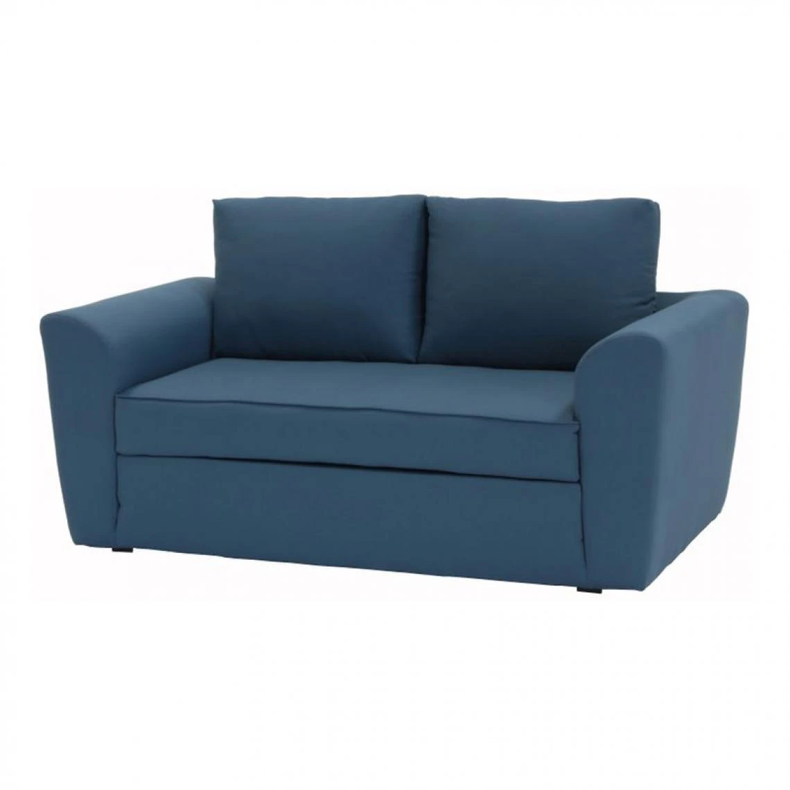 BUT Canapé Convertible 2 Places TWILL Tissu Bleu Tonnerre 5 BUT Canapé Convertible 2 Places TWILL Tissu Bleu Tonnerre – Image 3