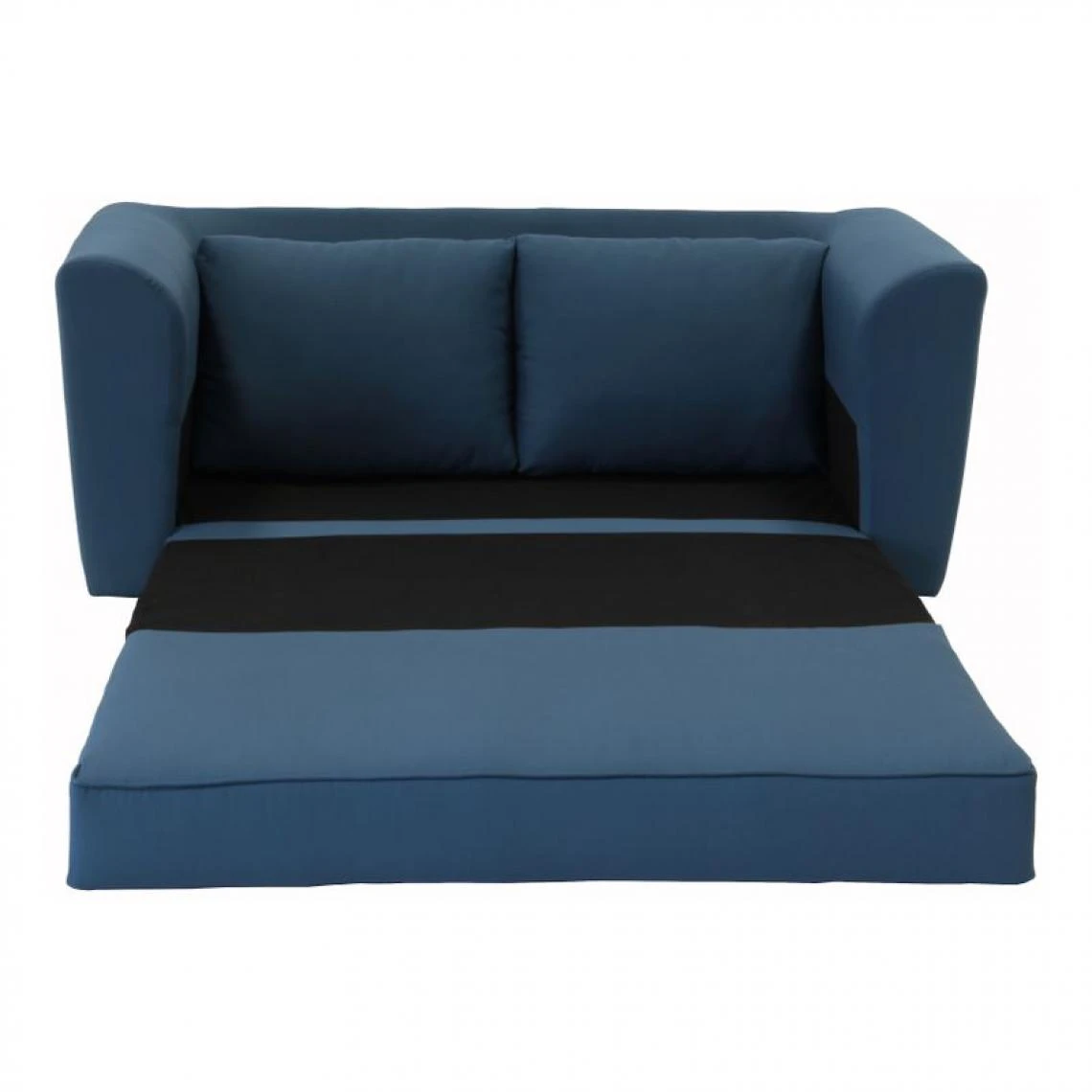 BUT Canapé Convertible 2 Places TWILL Tissu Bleu Tonnerre 7 BUT Canapé Convertible 2 Places TWILL Tissu Bleu Tonnerre – Image 5