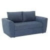 BUT Canapé Convertible 2 Places TWILL Tissu Soro Bleu