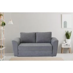 BUT Canapé Convertible 2 Places TWILL Tissu Soro Gris Moyen -Vente-unique shop canape convertible 2 places twill tissu soro gris moyen 14047000 38987916 1140x1140