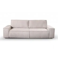 Vente-unique Canapé 3 Places Convertible En Tissu Bouclette Beige AMELIA -Vente-unique shop canape convertible amelia 12648696 33990678 1140x1140