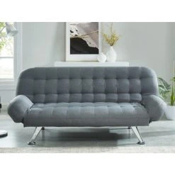 Vente-unique Canapé Convertible Clic-clac En Tissu BERRY - Gris -Vente-unique shop canape convertible clic clac en tissu berry gris 8242457 21010035 1140x1140