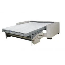 DUNLOPILLO Canapé 3 Places Convertible Express En Tissu Beige - Couchage 140 Cm ... -Vente-unique shop canape convertible dolores 12655030 34015100 1140x1140