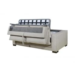 DUNLOPILLO Canapé 4 Places Convertible Express En Tissu Beige - Couchage 160 Cm ... -Vente-unique shop canape convertible dolores 12655034 34015118 1140x1140