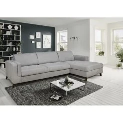 DUNLOPILLO Canapé D'angle Droit Convertible Express En Tissu Gris - Couchage 140... -Vente-unique shop canape convertible mirabel 12725634 34204126 1140x1140