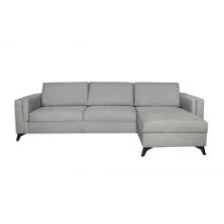 DUNLOPILLO Canapé D'angle Droit Convertible Express En Tissu Gris - Couchage 140... -Vente-unique shop canape convertible mirabel 12725634 34204128 1140x1140