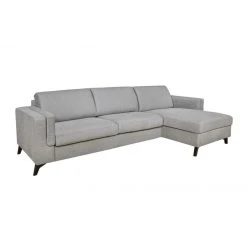 DUNLOPILLO Canapé D'angle Droit Convertible Express En Tissu Gris - Couchage 140... -Vente-unique shop canape convertible mirabel 12725634 34204130 1140x1140