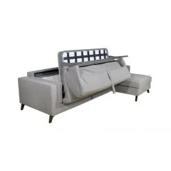 DUNLOPILLO Canapé D'angle Droit Convertible Express En Tissu Gris - Couchage 140... -Vente-unique shop canape convertible mirabel 12725634 34204132 1140x1140
