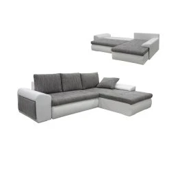 Vente-unique Canapé D'angle Réversible Et Convertible En Tissu Et Simili Gris Ch... 9 Vente-unique Canapé D'angle Réversible Et Convertible En Tissu Et Simili Gris Ch... -Vente-unique shop canape convertible mississippi ii 13593948 37332862 1140x1140