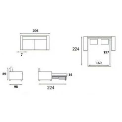 Inside 75 Canapé Convertible OGGETTO Matelas 16 Cm Système Rapido Sommier Latt... -Vente-unique shop canape convertible oggetto matelas 16 cm systeme rapido sommier lattes 160cm renatonisi tweed violet 7845633 19833953 1200x1200