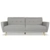 Marque Generique Canapé Convertible Rafael Tissu Gris
