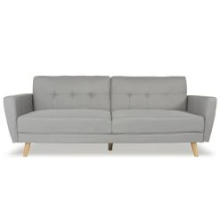 Marque Generique Canapé Convertible Rafael Tissu Gris