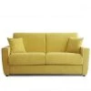 Inside 75 Canapé Convertible RAPIDO 140 Cm GAVINA Matelas 16 Cm Tissu Jaune Pas... -Vente-unique shop canape convertible rapido 140 cm gavina matelas 16 cm tissu jaune passepoil blanc 7832093 19776701 1200x1200