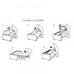 Inside 75 Canapé Lit 3 Places MASTER Convertible RAPIDO 140 Cm Tweed Cross Gris... -Vente-unique shop canape convertible rapido 18 cm master 140 microfibre gris graphite 95