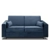 Inside 75 Canapé Convertible Rapido JACKSON 120cm Sommier Lattes Tweed Bleu Mat...