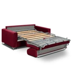 Inside 75 Canapé Convertible Express JACKSON 160cm Sommier Lattes Velours Roug... -Vente-unique shop canape convertible rapido jackson 160cm sommier lattes velours rouge matelas 16 cm 7839039 19805993 1200x1200