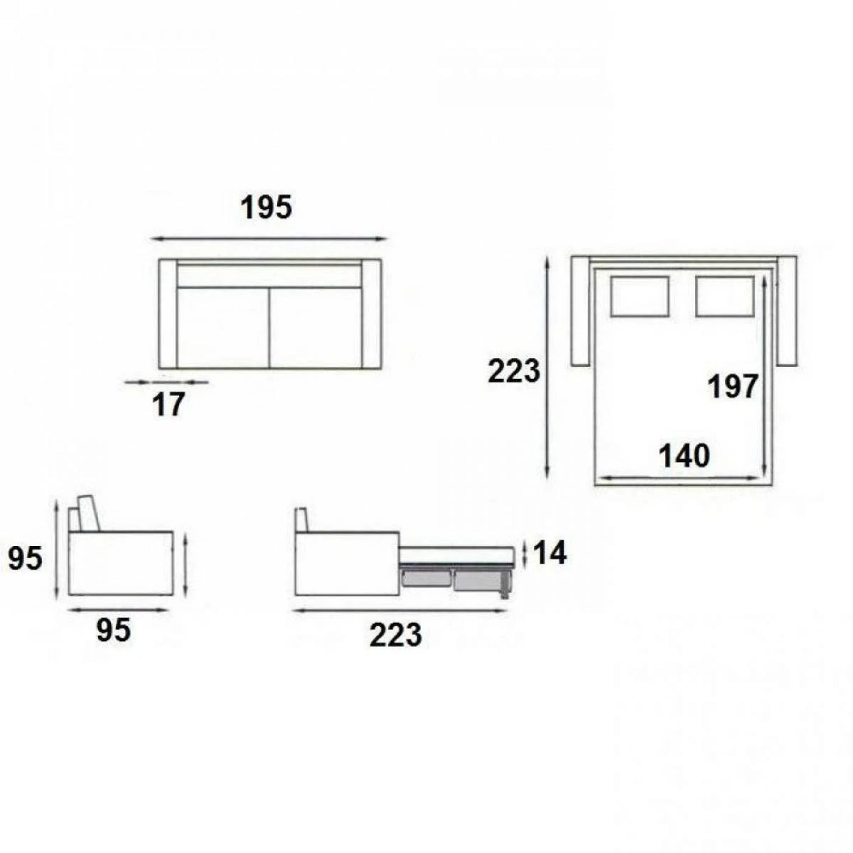 Inside 75 Canapé Convertible RAPIDO PREMIUM 140 Cm Sommier Lattes RENATONISI M... 7 Inside 75 Canapé Convertible RAPIDO PREMIUM 140 Cm Sommier Lattes RENATONISI M... – Image 5