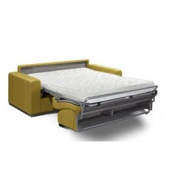 Inside 75 Canapé Convertible Express SELECT Matelas 16cm Sommier Lattes 160cm M... -Vente-unique shop canape convertible rapido select matelas 16cm sommier lattes 160cm mono assise velours jaune 7838779 19804879 1200x1200