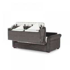 Inside 75 Canapé Lit 3-4 Places ROMANTICO En Microfibre Taupe Convertible Syst?... -Vente-unique shop canape convertible romantico 160 microfibre taupe 3