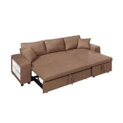 Vente-unique Canapé D'angle Convertible Et Réversible En Tissu Avec Coffre De Ran... -Vente-unique shop canape convertible selim 13487860 36912974 1140x1140