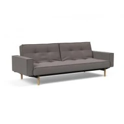 Inside 75 Canapé Convertible SPLITBACK STEM Avec Accoudoirs Pieds Obus Chêne N...