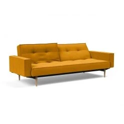 Inside 75 Canape Convertible SPLITBACK STYLETTO Avec Accoudoirs Pieds Fuseau Che... 8 Inside 75 Canape Convertible SPLITBACK STYLETTO Avec Accoudoirs Pieds Fuseau Che... -Vente-unique shop canape convertible splitback styletto avec accoudoirs pieds fuseau chene naturel tissu elegance burned curry 12825716 34580760 1140x1140