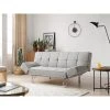 Vente-unique Canapé 3 Places Convertible Clic-clac En Tissu Gris ZUANA