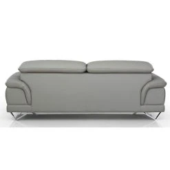 La Maison Du Canapé Canapé En Cuir 3 Places BRAME -Vente-unique shop canape cuir 3 places gris brame dos 1