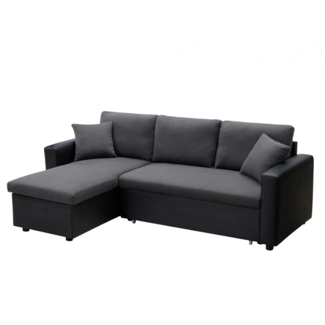Vente-unique Canapé D'angle Convertible Et Réversible En Tissu Et Simili GAZUR - ... 7 Vente-unique Canapé D'angle Convertible Et Réversible En Tissu Et Simili GAZUR - ... – Image 5