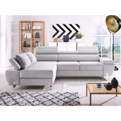 Vente-unique Canapé D'angle Convertible GOBANO En Tissu - Anthracite - Angle Gauch... -Vente-unique shop canape dangle convertible gobano en tissu anthracite angle gauche 8237797 20990301 1140x1140