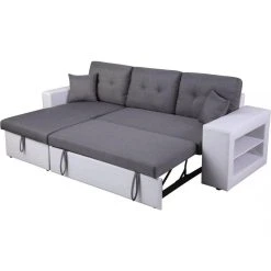 Habitat Et Jardin Canapé D'angle Convertible/réversible Axel - 3 Places - Blanc/Gris 8 Habitat Et Jardin Canapé D'angle Convertible/réversible Axel - 3 Places - Blanc/Gris -Vente-unique shop canape dangle convertiblereversible axel 3 places blancgris 7953093 20137007 1140x1140