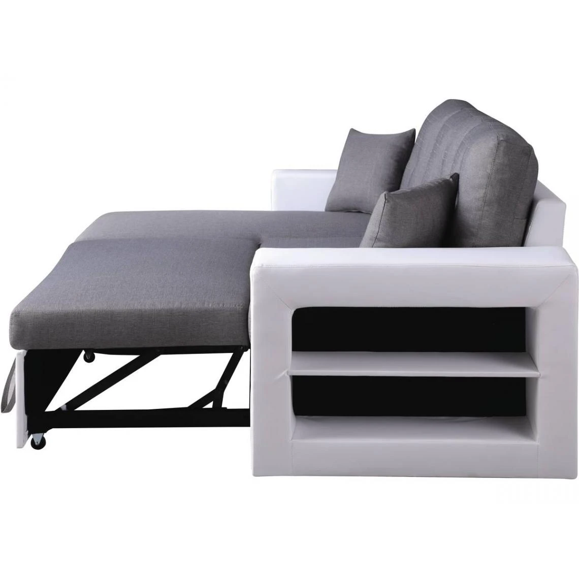 Habitat Et Jardin Canapé D'angle Convertible/réversible Axel - 3 Places - Blanc/Gris 6 Habitat Et Jardin Canapé D'angle Convertible/réversible Axel - 3 Places - Blanc/Gris – Image 4