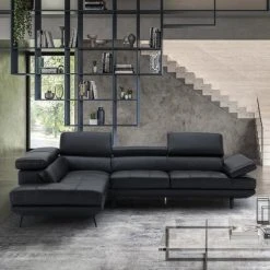 CSTORE Canapé D'angle Gauche Fixe - Cuir Et Simili Noir - L 300 X P 231 X H ... -Vente-unique shop canape dangle gauche fixe cuir et simili noir l 300 x p 231 x h 73 cm storm 11510952 30141978 1140x1140